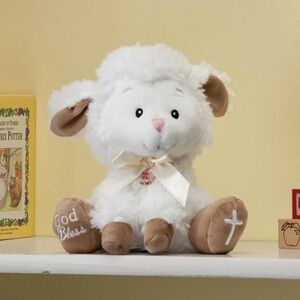 NWT Fiesta Musical Stuffed Plush Lamb “Jesus Loves Me”